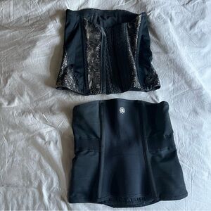 (2) Belly Bandit postpartum wrap and corset